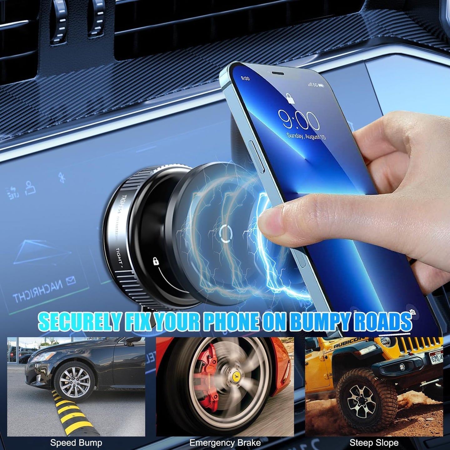 Vacuum Suction Magnetic Phone Holder